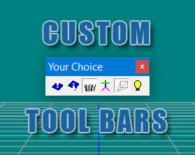 Learn to create your own tool bars!