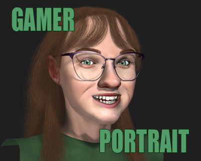 Realistic head model by Dan Skelton