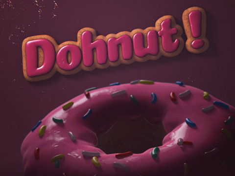 Frosted donut